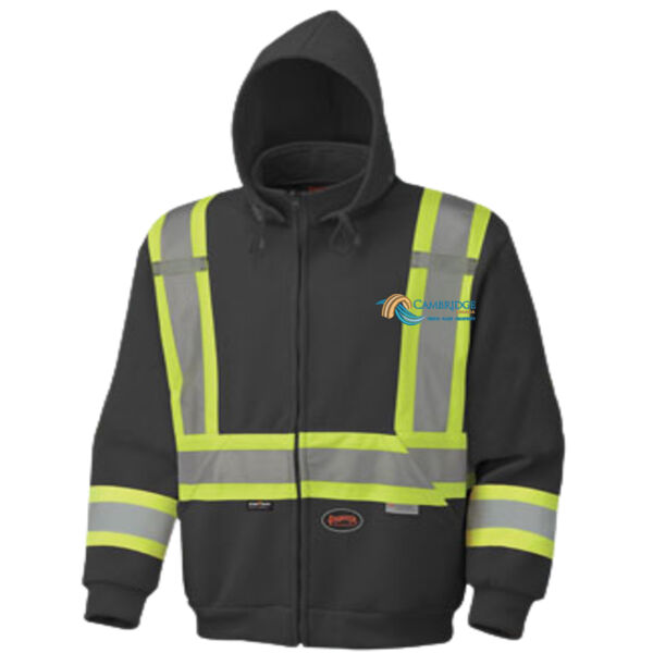 Embroidered Viz Safety Hoodie Thumbnail