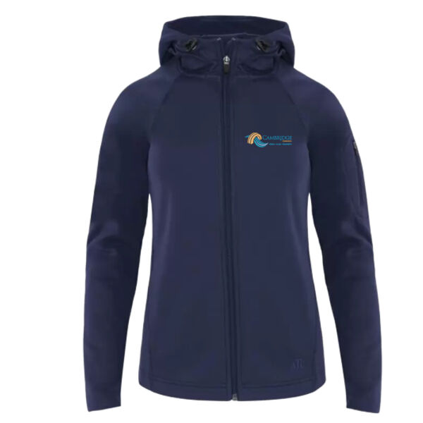 Embroidered Ladies Full Zip P-tech Hooded Jacket Thumbnail